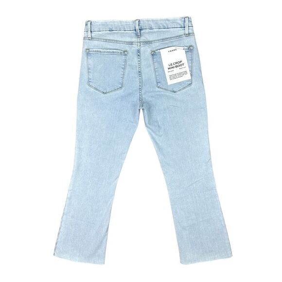 FRAME Le Cropped Mini Boot Mid-Rise Jeans - Size 30 - Atwood - Picture 5 of 9